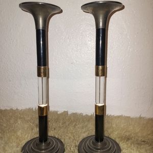 Pair of candle holders